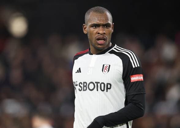 London, England, 24th January 2024. Issa Diop of Fulham during the Carabao Cup match at Craven Cottage, London. Picture credit should read: Paul Terry Sportimage EDITORIAL USE ONLY. No use with unauthorised audio, video, data, fixture lists, club league logos or live services. Online in-match use limited to 120 images, no video emulation. No use in betting, games or single club league player publications. SPI-2890-0101