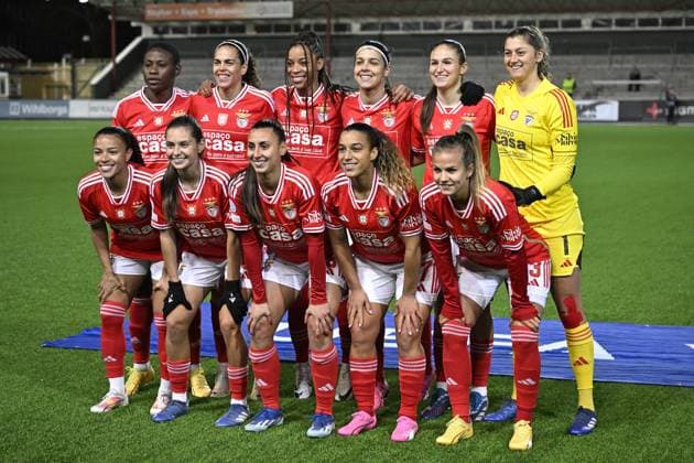 MALMÖ, SVERIGE 20240125 Benificas laguppställning inför torsdagens Champions League gruppspelsmatch i fotboll mellan FC Rosengard och SL Benfica pa Malmö IP. MALMÖ SVERIGE x50090x