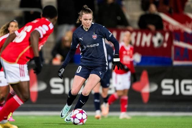 240125 Bea Sprung of FC Rosengard during the UEFA Women s Champions League football match between FC Rosengard and Benfica on January 25, 2024 in Malmö. Photo: Petter Arvidson BILDBYRAN kod PA PA0740 fotboll football soccer fotball champions league fc rosengard benfica dam bbeng Copyright: PETTERxARVIDSON BB240125PA161