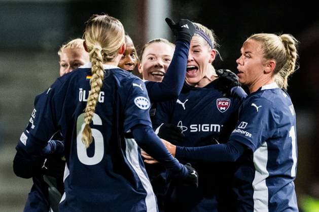 240125 Olivia Schough of FC Rosengard celebrates after 1-0 during the UEFA Women s Champions League football match between FC Rosengard and Benfica on January 25, 2024 in Malmö. Photo: Petter Arvidson BILDBYRAN kod PA PA0740 fotboll football soccer fotball champions league fc rosengard benfica dam bbeng jubel Copyright: PETTERxARVIDSON BB240125PA165