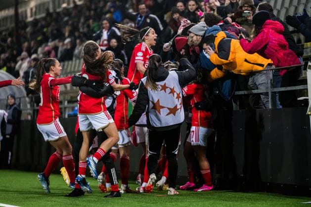 Sport Bilder des Tages 240125 Marie Alidou of Benfica celebrates after 1-2 during the UEFA Women s Champions League football match between FC Rosengard and Benfica on January 25, 2024 in Malmö. Photo: Petter Arvidson BILDBYRAN kod PA PA0740 fotboll football soccer fotball champions league fc rosengard benfica dam bbeng jubel Copyright: PETTERxARVIDSON BB240125PA212