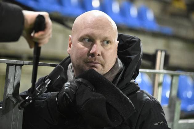 MALMÖ, SVERIGE 20240125 Rosengards tränare Joel Kjetselberg efter torsdagens Champions League gruppspelsmatch i fotboll mellan FC Rosengard och SL Benfica pa Malmö IP. MALMÖ SVERIGE x50090x