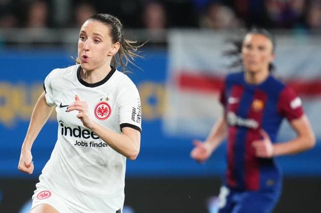 ESP: FC Barcelona, Barca Eintracht Franckfurt. UEFA Women™s Champions League match, Group A, date 5 Lara Prasnikar of Eintracht Frankfurt during the UEFA Women™s Champions League match, Group A, date 5, between FC Barcelona and Eintracht Franckfurt played at Johan Cruyff Stadium on January 25, 2024 in Barcelona, Spain. kpng Copyright: xAlexxCarrerasx xIMAGOx PS_240125_010