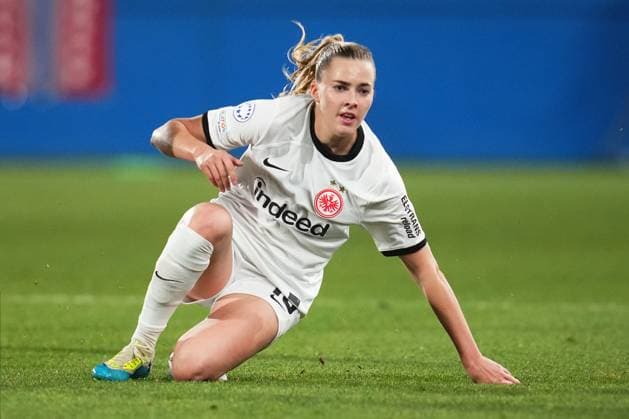 ESP: FC Barcelona, Barca Eintracht Franckfurt. UEFA Women™s Champions League match, Group A, date 5 Laura Freigang of Eintracht Frankfurt during the UEFA Women™s Champions League match, Group A, date 5, between FC Barcelona and Eintracht Franckfurt played at Johan Cruyff Stadium on January 25, 2024 in Barcelona, Spain. kpng Copyright: xBaguxBlancox xPRESSINPHOTOx PS_240125_037