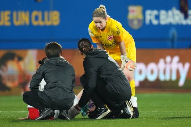 ESP: FC Barcelona, Barca Eintracht Franckfurt. UEFA Women™s Champions League match, Group A, date 5 Cara Bosl of Eintracht Frankfurt during the UEFA Women™s Champions League match, Group A, date 5, between FC Barcelona and Eintracht Franckfurt played at Johan Cruyff Stadium on January 25, 2024 in Barcelona, Spain. kpng Copyright: xBaguxBlancox xPRESSINPHOTOx PS_240125_042
