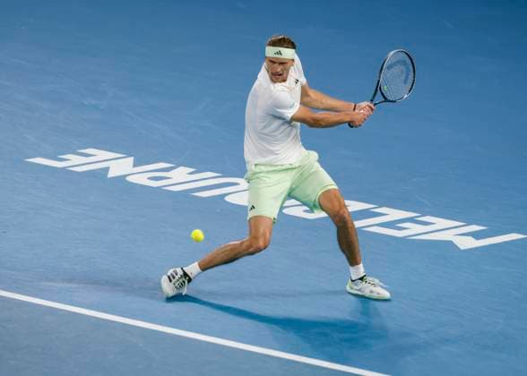 Alexander Zverev (GER), Australian Open 2024, Melbourne Park, Melbourne, Victoria, Australia. Copyright: xJuergenxHasenkopfx