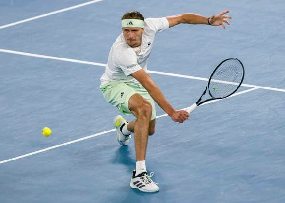 Alexander Zverev (GER), Australian Open 2024, Melbourne Park, Melbourne, Victoria, Australia. Copyright: xJuergenxHasenkopfx