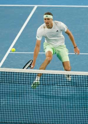 Alexander Zverev (GER), Australian Open 2024, Melbourne Park, Melbourne, Victoria, Australia. Copyright: xJuergenxHasenkopfx