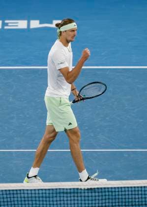 Alexander Zverev (GER), Australian Open 2024, Melbourne Park, Melbourne, Victoria, Australia. Copyright: xJuergenxHasenkopfx
