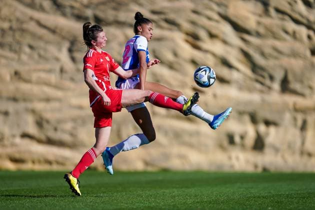 26.01.2024, Alicante, Campoamor, Friendly Match: Grasshopper Club Zürich - 1. FC Union Berlin, 22 Sydney Schertenleib (GC) Alicante Campoamor Alicante Switzerland Copyright: xJustPictures.ch DanielaxPorcellix