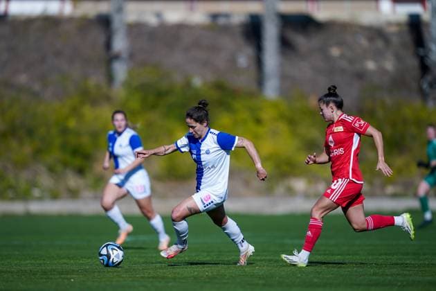 26.01.2024, Alicante, Campoamor, Friendly Match: Grasshopper Club Zürich - 1. FC Union Berlin, 9 Anna Blässe (GC) Alicante Campoamor Alicante Switzerland Copyright: xJustPictures.ch DanielaxPorcellix