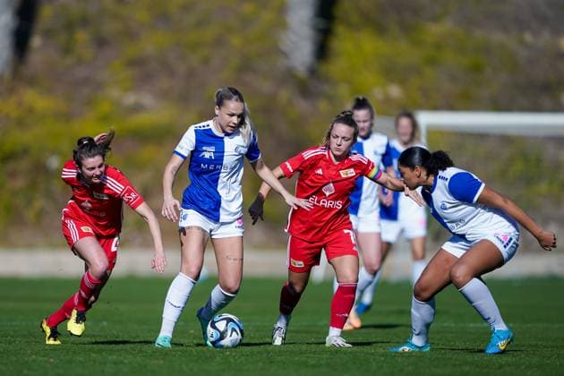 26.01.2024, Alicante, Campoamor, Friendly Match: Grasshopper Club Zürich - 1. FC Union Berlin, 8 Ella Ljustina (Grasshopper Club Zürich) Alicante Campoamor Alicante Switzerland Copyright: xJustPictures.ch DanielaxPorcellix