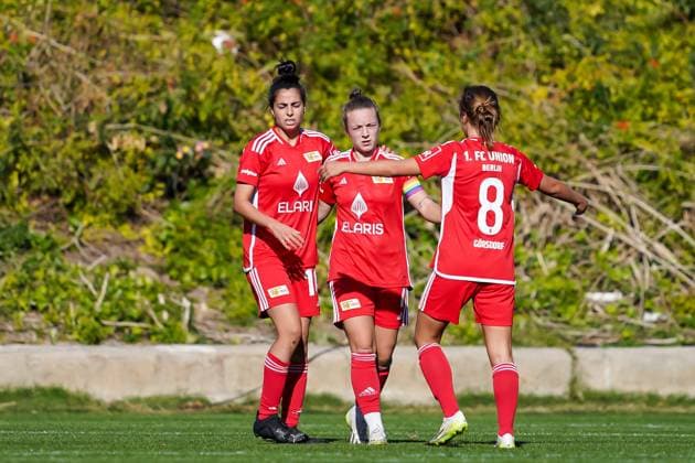 26.01.2024, Alicante, Campoamor, Friendly Match: Grasshopper Club Zürich - 1. FC Union Berlin, Torjubel Union Berlin Alicante Campoamor Alicante Switzerland Copyright: xJustPictures.ch DanielaxPorcellix