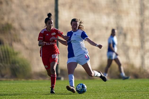 26.01.2024, Alicante, Campoamor, Friendly Match: Grasshopper Club Zürich - 1. FC Union Berlin, 4 Victoria Laino (Grasshopper Club Zürich) Alicante Campoamor Alicante Switzerland Copyright: xJustPictures.ch DanielaxPorcellix
