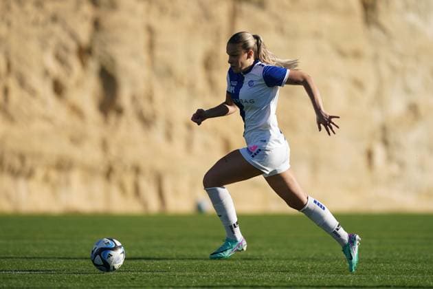 26.01.2024, Alicante, Campoamor, Friendly Match: Grasshopper Club Zürich - 1. FC Union Berlin, 8 Ella Ljustina (Grasshopper Club Zürich) Alicante Campoamor Alicante Switzerland Copyright: xJustPictures.ch DanielaxPorcellix