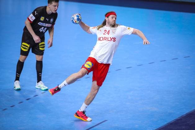 26.01.2024, EHF EURO 2024, Männer Europameisterschaft Handball, Lanxess Arena in Köln, Halbfinale, Deutschland - Dänemark: Mikkel Hansen (Dänemark) Nordrhein-Westfalen Deutschland