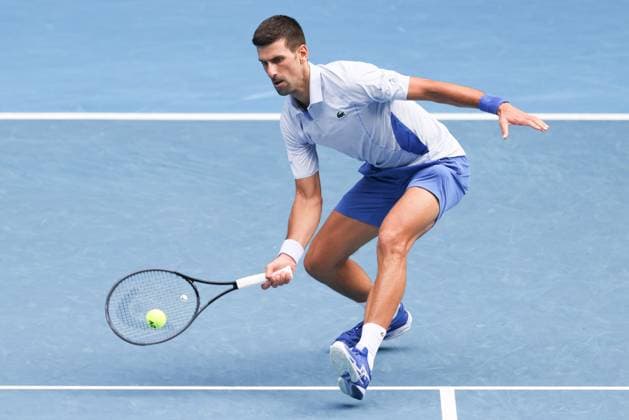 Tennis 2024: Australian Open Day 13 January 26, 2024: 1st seed NOVAK DJOKOVIC of Serbia in action against 4th seed JANNIK SINNER of Italy on Rod Laver Arena in a Men s Singles Semifinal match on day 13 of the 2024 Australian Open in Melbourne, Australia. Sydney Low Cal Media(Credit Image: Â Sydney Low Cal Sport Media) California USA EDITORIAL USE ONLY Copyright: xx ZUMA-20240126_faf_c04_040.jpg SydneyxLowx csmphotothree227252