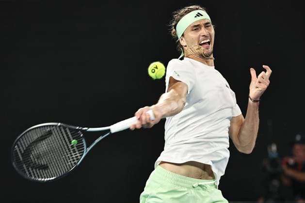 Alexander Zverev, GER, during semi-finals of 2024 Australian Open in Melbourne, 26 01 2023; -