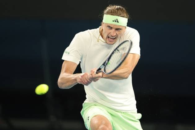 Alexander Zverev, GER, during semi-finals of 2024 Australian Open in Melbourne, 26 01 2023; -