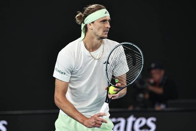 Alexander Zverev, GER, during semi-finals of 2024 Australian Open in Melbourne, 26 01 2023; -