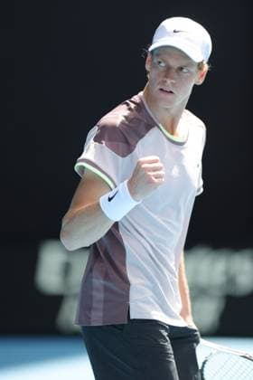 Jannik Sinner, ITA, during semi-finals of 2024 Australian Open in Melbourne, 26 01 2023; -