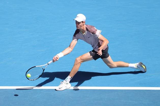 Jannik Sinner, ITA, during semi-finals of 2024 Australian Open in Melbourne, 26 01 2023; -