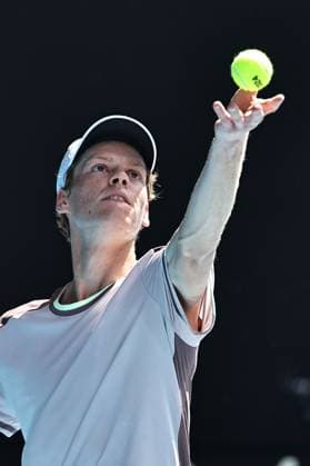 Jannik Sinner, ITA, during semi-finals of 2024 Australian Open in Melbourne, 26 01 2023; -