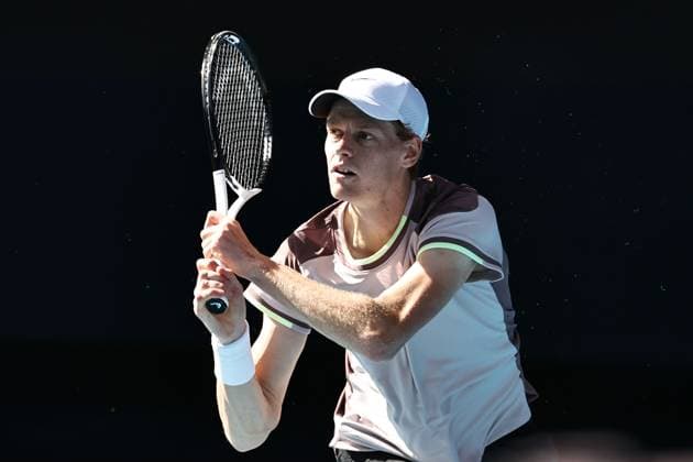 Jannik Sinner, ITA, during semi-finals of 2024 Australian Open in Melbourne, 26 01 2023; -