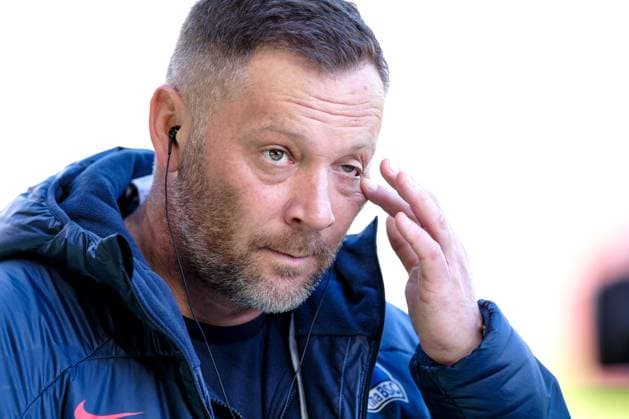 Pal Dardai (Hertha BSC, Trainer), GER, SV Wehen Wiesbaden vs. Hertha BSC, Fussball, 2. Bundesliga, 19. Spieltag, Spielzeit 2023 2024, 27.01.2024 DFL REGULATIONS PROHIBIT ANY USE OF PHOTOGRAPHS AS IMAGE SEQUENCES AND OR QUASI-VIDEO GER, SV Wehen Wiesbaden vs. Hertha BSC, Fussball, 2. Bundesliga, 19. Spieltag, Spielzeit 2023 2024, 27.01.2024 Wiesbaden