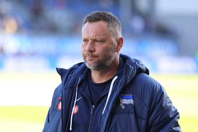 27.01.2024, xavx, Fussball 2.Bundesliga, SV Wehen Wiesbaden - Hertha BSC Berlin emspor, v.l. Trainer Pal Dardai (Hertha BSC) Einzelbild, Portrait, Portraet (DFL DFB REGULATIONS PROHIBIT ANY USE OF PHOTOGRAPHS as IMAGE SEQUENCES and or QUASI-VIDEO) Wiesbaden