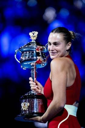 Aryna Sabalenka (RUS) TENNIS : Open Australie 2024 - Melbourne - 27 01 2024 VirginieBouyer Panoramic 