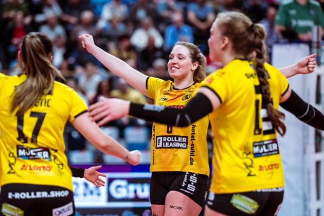 VBL Volleyball-Bundesliga; SC Potsdam - VfB Suhl LOTTO Thüringen; 27.01.2024 VBL Volleyball-Bundesliga; SC Potsdam - VfB Suhl LOTTO Thüringen; 27.01.2024 Copyright: xBEAUTIFULxSPORTS NicolxMarschallx