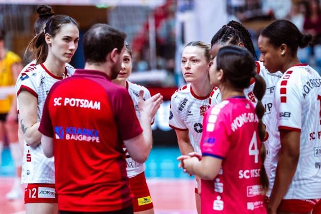 VBL Volleyball-Bundesliga; SC Potsdam - VfB Suhl LOTTO Thüringen; 27.01.2024 VBL Volleyball-Bundesliga; SC Potsdam - VfB Suhl LOTTO Thüringen; 27.01.2024 Copyright: xBEAUTIFULxSPORTS NicolxMarschallx