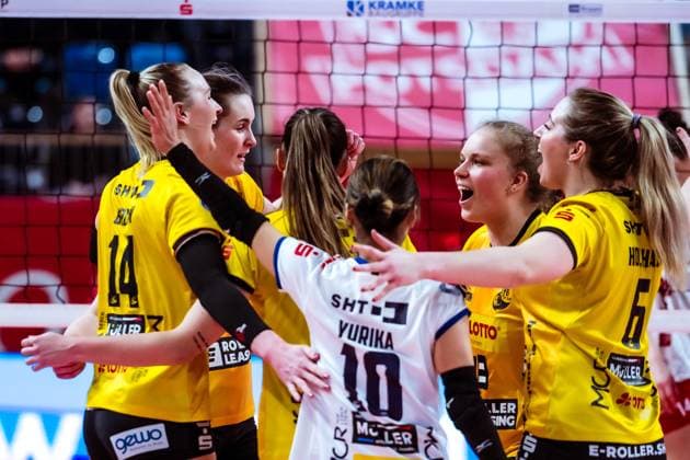 VBL Volleyball-Bundesliga; SC Potsdam - VfB Suhl LOTTO Thüringen; 27.01.2024 VBL Volleyball-Bundesliga; SC Potsdam - VfB Suhl LOTTO Thüringen; 27.01.2024 Copyright: xBEAUTIFULxSPORTS NicolxMarschallx