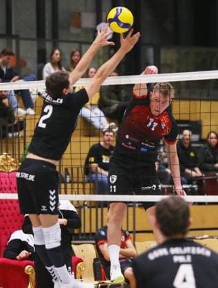 BAU 27.01.2024 Ludwigsburg Volleyball Barock Volleys MTV Ludwigsburg vs. GSVE Delitzsch, Raphael Noz (LB, rechts)