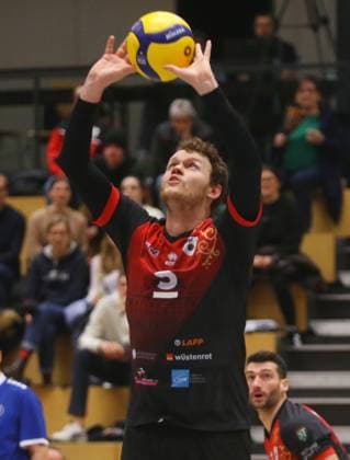 BAU 27.01.2024 Ludwigsburg Volleyball Barock Volleys MTV Ludwigsburg vs. GSVE Delitzsch, Steffen Haußmann (LB)