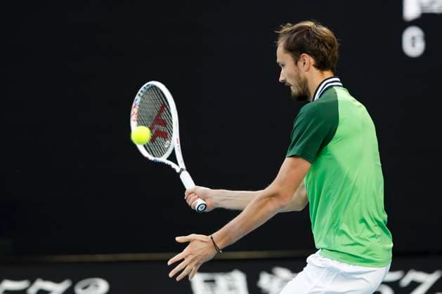Daniil Medvedev, Finale, Endspiel, Australian Open 2024, Melbourne Park, Melbourne, Victoria, Australia. Copyright: xJuergenxHasenkopfx