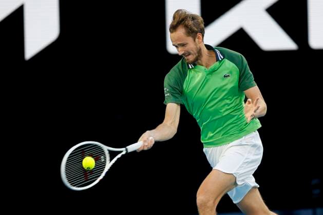 Daniil Medvedev, Finale, Endspiel, Australian Open 2024, Melbourne Park, Melbourne, Victoria, Australia. Copyright: xJuergenxHasenkopfx