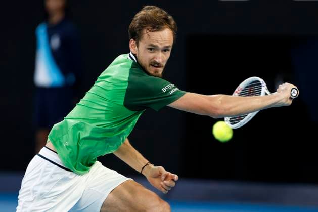 Daniil Medvedev, Finale, Endspiel, Australian Open 2024, Melbourne Park, Melbourne, Victoria, Australia. Copyright: xJuergenxHasenkopfx