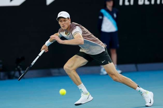 Jannik Sinner (ITA), Finale, Endspiel, Australian Open 2024, Melbourne Park, Melbourne, Victoria, Australia. Copyright: xJuergenxHasenkopfx