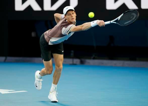 Jannik Sinner (ITA), Finale, Endspiel, Australian Open 2024, Melbourne Park, Melbourne, Victoria, Australia. Copyright: xJuergenxHasenkopfx