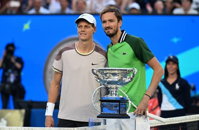 2024 Australian Open Mens Single Final Jannik Sinner (ITA) vs. Daniil Medvedev (RUS) *** 2024 Australian Open Mens Single Final Jannik Sinner ITA vs Daniil Medvedev RUS