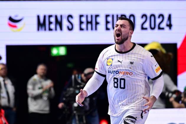 Jannik Kohlbacher (Germany), Schweden vs. Deutschland, Spiel Platz 3, Europameisterschaft, Laenderspiel, Handball, 28.01.2024 Koeln Nordrhein-Westfalen Deutschland