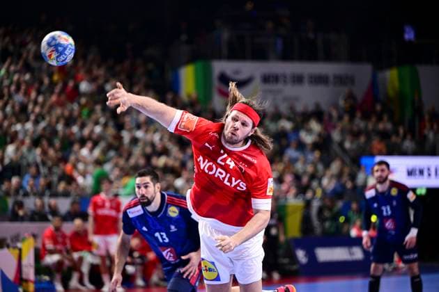 Mikkel Hansen (Dänemark, 24), Frankreich vs. Daenemark, Finale, Europameisterschaft, Laenderspiel, Handball, 28.01.2024 Koeln Nordrhein-Westfalen Deutschland