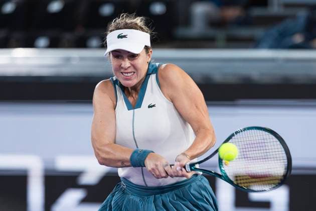 TENNIS - WTA, Tennis Damen Upper Austria Ladies Linz LINZ,AUSTRIA,29.JAN.24 - TENNIS - WTA Tour, Upper Austria Ladies Linz. Image shows Anastasia Pavlyuchenkova (RUS).  GEPAxpictures xGintarexKarpaviciute