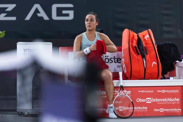 TENNIS - WTA, Tennis Damen Upper Austria Ladies Linz LINZ,AUSTRIA,29.JAN.24 - TENNIS - WTA Tour, Upper Austria Ladies Linz. Image shows Martina Trevisan (ITA).  GEPAxpictures xGintarexKarpaviciute