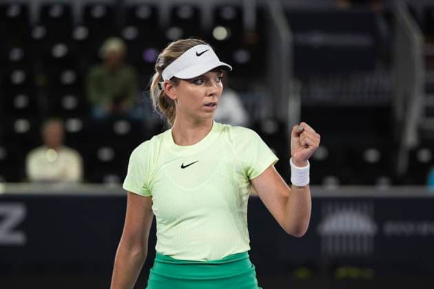TENNIS - WTA, Tennis Damen Upper Austria Ladies Linz LINZ,AUSTRIA,29.JAN.24 - TENNIS - WTA Tour, Upper Austria Ladies Linz. Image shows Katie Boulter (GBR).  GEPAxpictures xGintarexKarpaviciute
