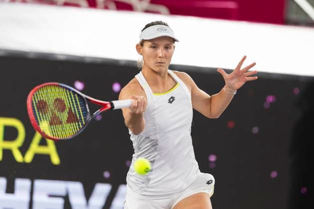 TENNIS - WTA, Tennis Damen Upper Austria Ladies Linz LINZ,AUSTRIA,30.JAN.24 - TENNIS - WTA Tour, Upper Austria Ladies Linz. Image shows Varvara Gracheva (FRA).  GEPAxpictures xGintarexKarpaviciute