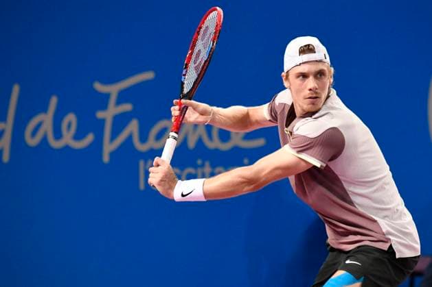 MONTPELLIER, FRANCE - JANUARY 30 : Denis SHAPOVALOV (CAN) during the 1st round of the ATP, Tennis Herren 250 Open Sud de France tournament against Hugo GASTON (FRA) in Montpellier, France on January 30th, 2024. TENNIS : Open Sud de France ATP 250 - 30 01 2024 ValentinaClaret Panoramic 