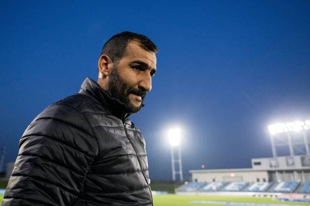 240130 Head coach Mak Lind of Häcken ahead of the UEFA Women s Champions League football match between Real Madrid and Häcken on January 30, 2024 in Madrid. Photo: Mathias Bergeld BILDBYRAN kod MB MB0845 fotboll football soccer fotball champions league real madrid häcken dam bbeng women kvinner Copyright: MATHIASxBERGELD BB240130MB022